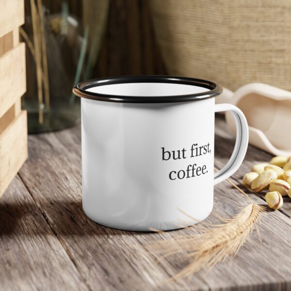 but first, coffee.  |  Enamel Camp Cup - Image 5