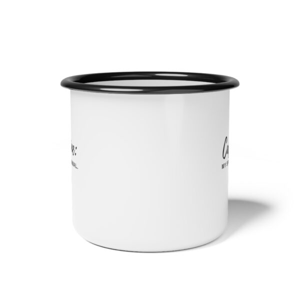 Caffeine: My Spirit Animal.  |  Enamel Camp Cup - Image 3