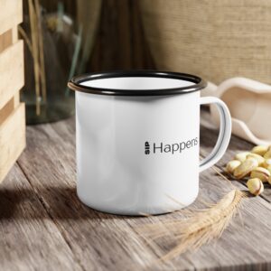Sip Happens  |  Enamel Camp Cup